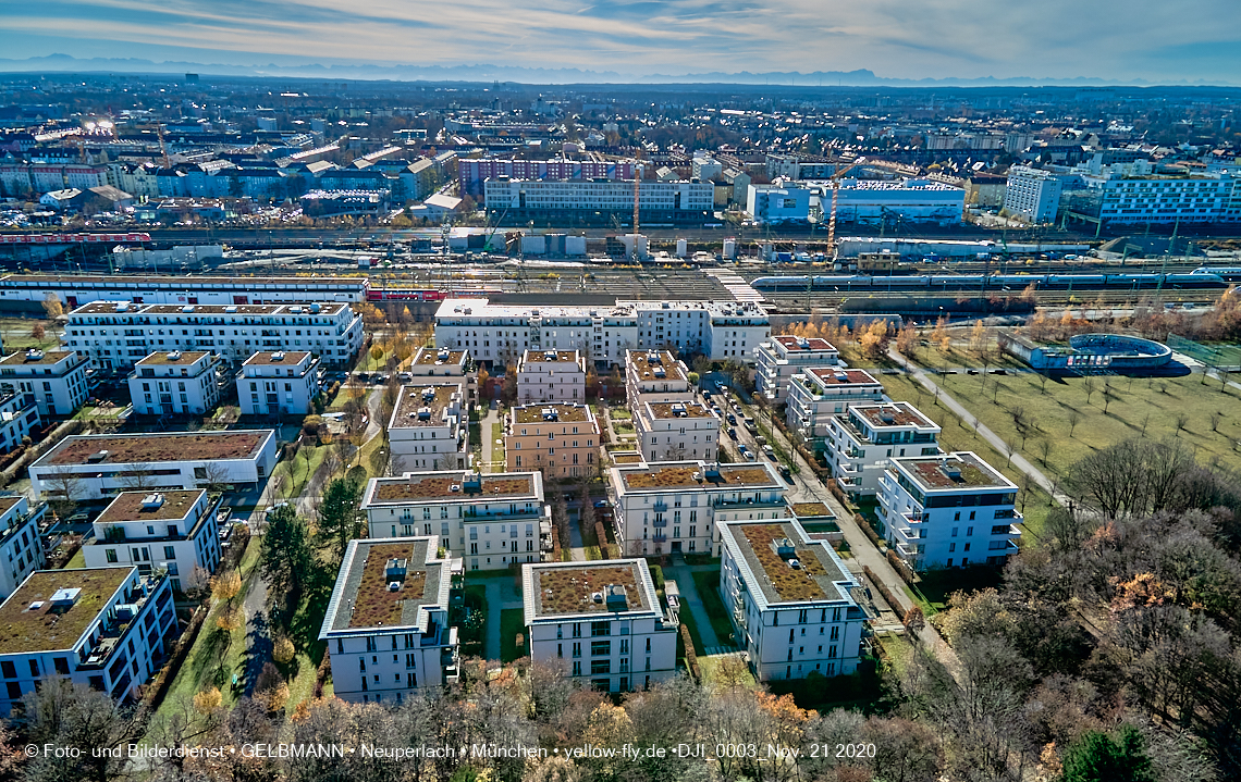 21.11.2020 - Hirschgarten mit Paketposthalle in München